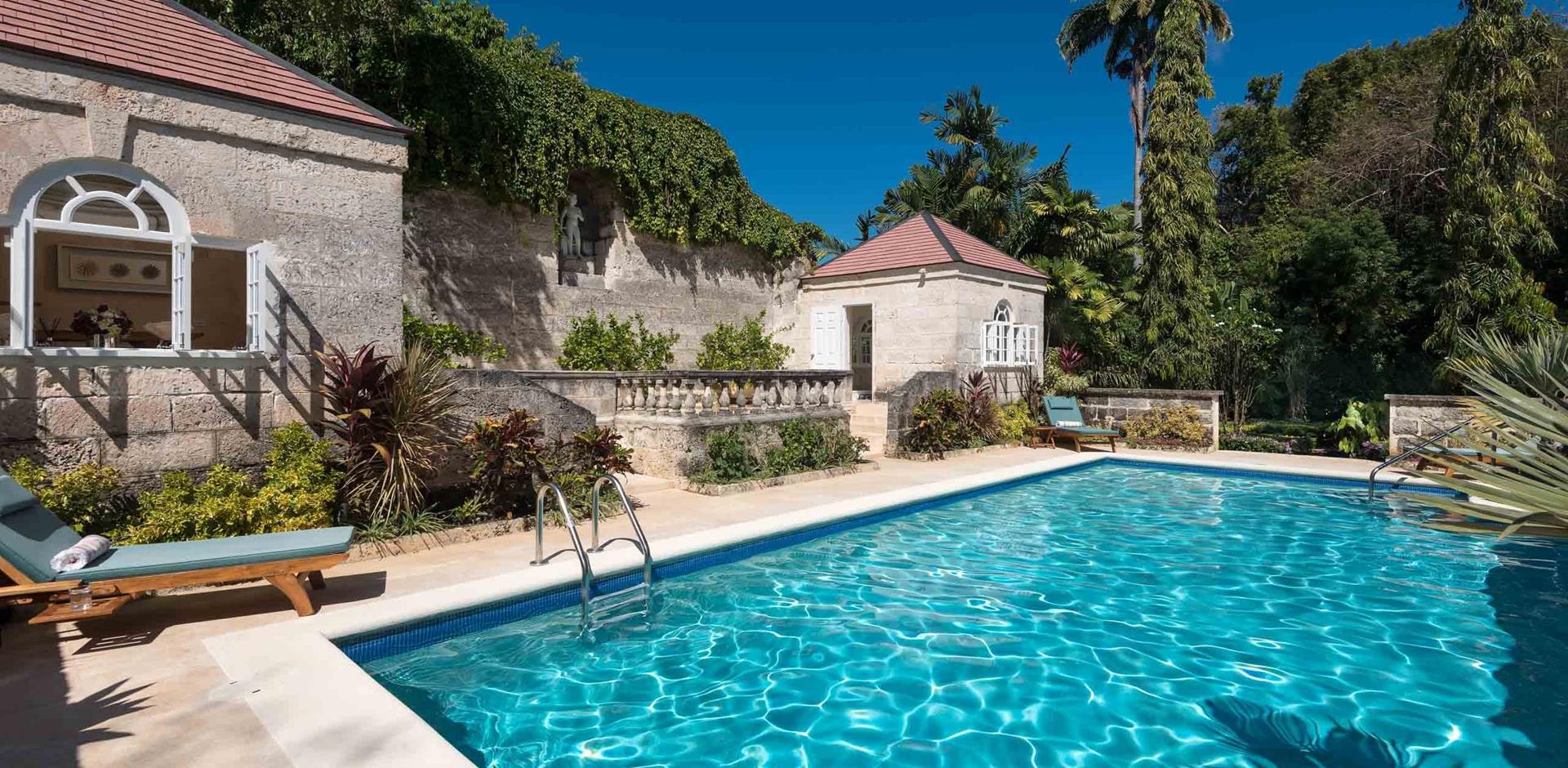 Pool area, Mahogany Grove, Barbados, Caribbean