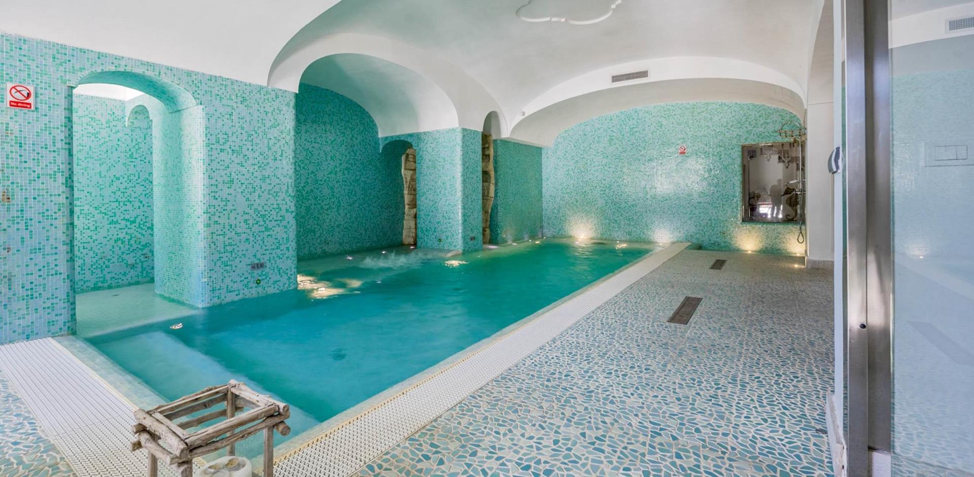 Indoor pool, La Perla, Positano, Italy