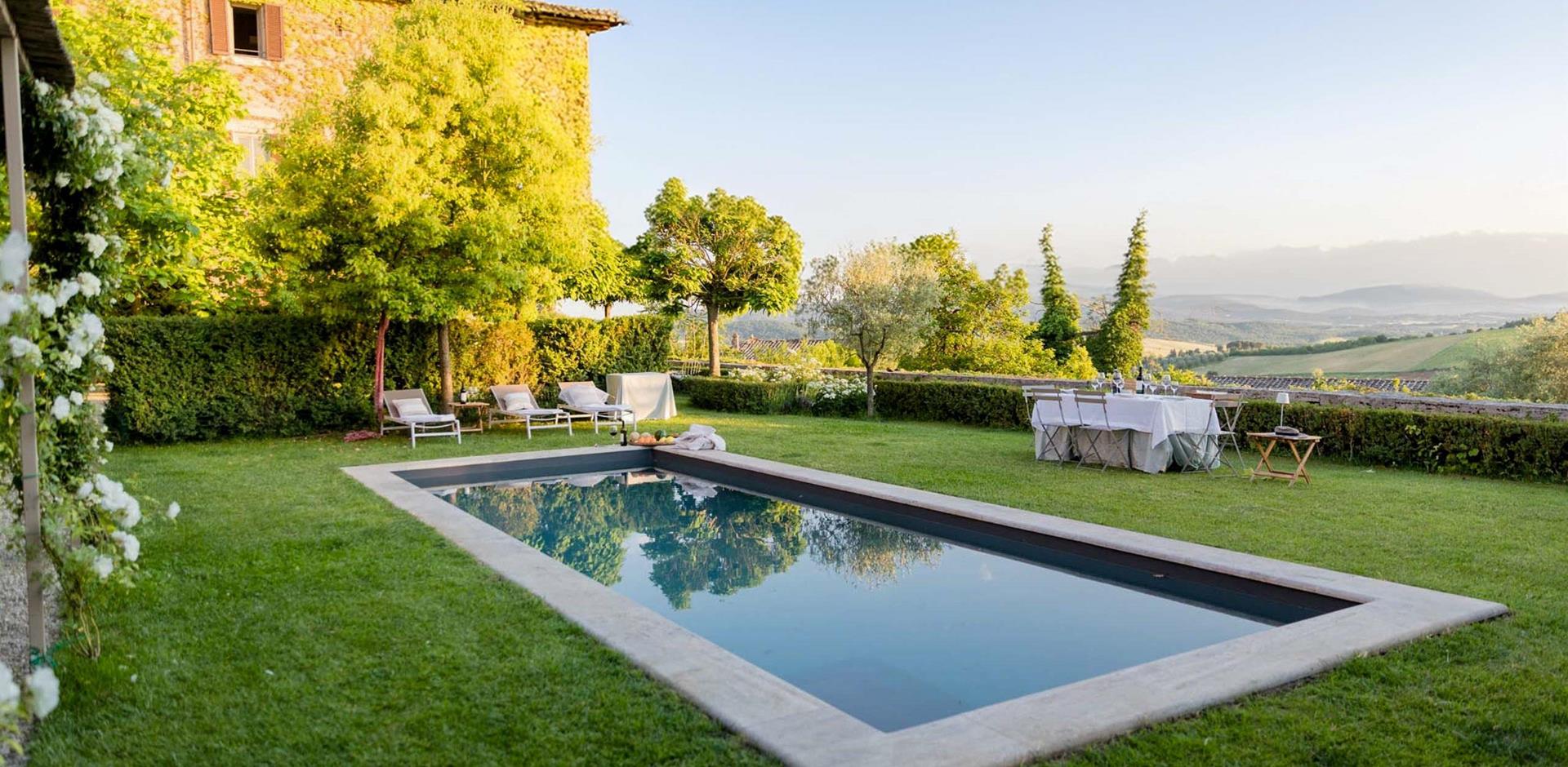 Pool, Palazzo Prati nel Chianti, Tuscany, Italy